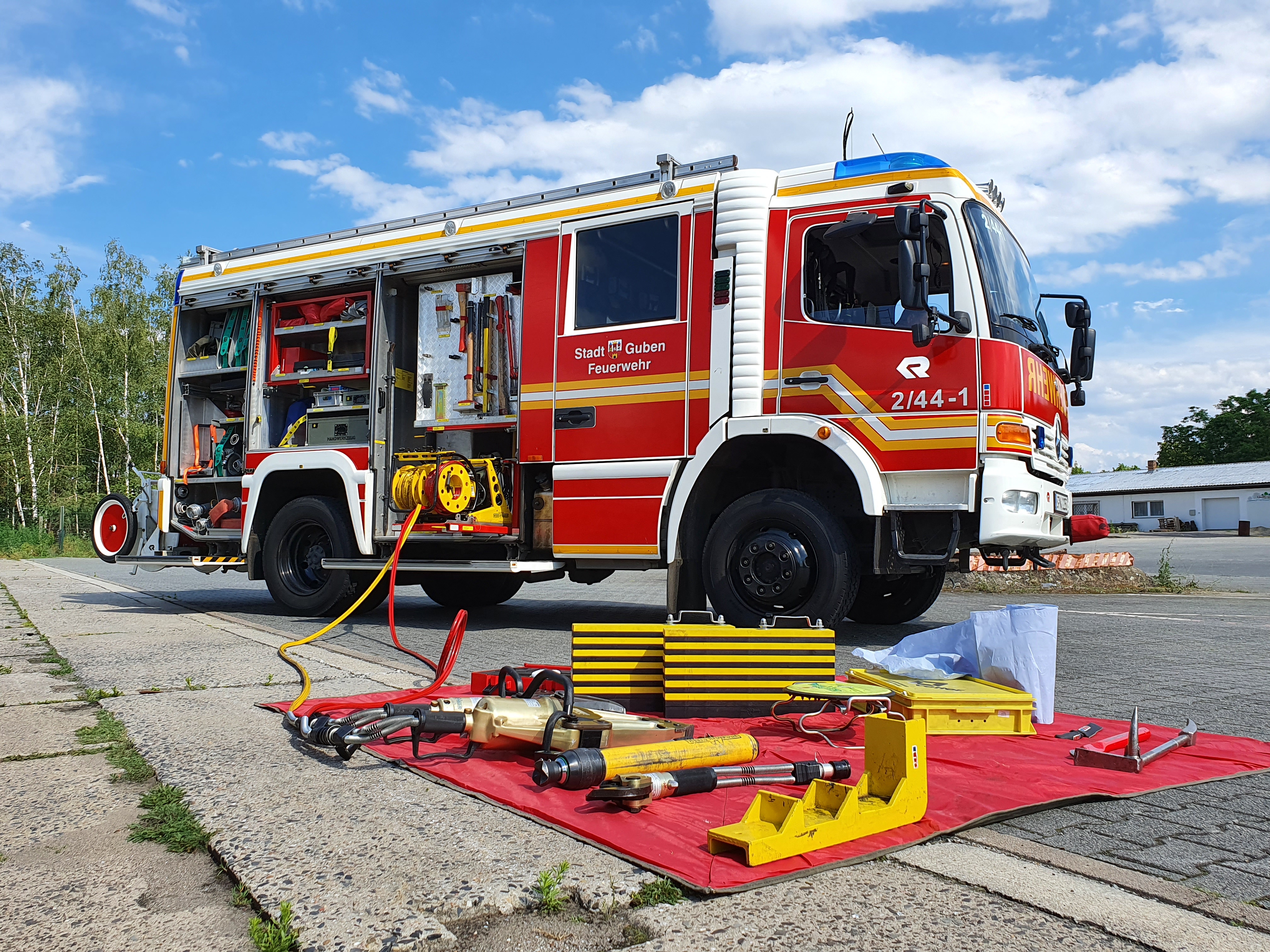Das Löschgruppenfahrzeug der Freiwilligen Feuerwehr Guben - ein  Allround-Talent